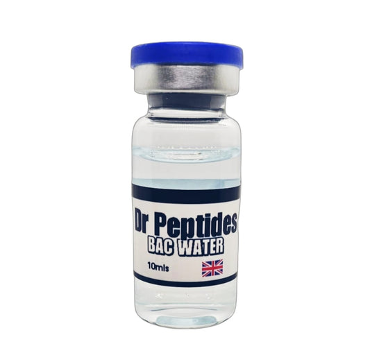 Dr Peptides Bac Water 10ml . YOU WILL NEED THIS TO RECONSTITUTE YOUR PEPTIDES. SPECIAL OFFER!! PLUS TAKE AN ADDITIONAL 20% OFF AT CHECKOUT. (Copy)