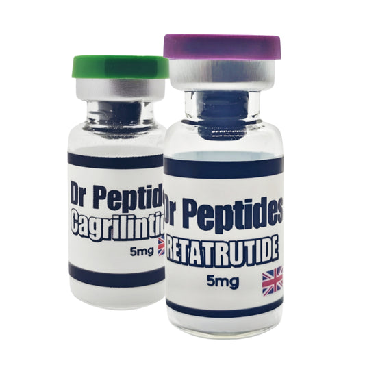 Dr Peptides Retatrutide 5mg + Cagrilitide 5mg THE ULTIMATE FAT LOSS RESEARCH STACK.